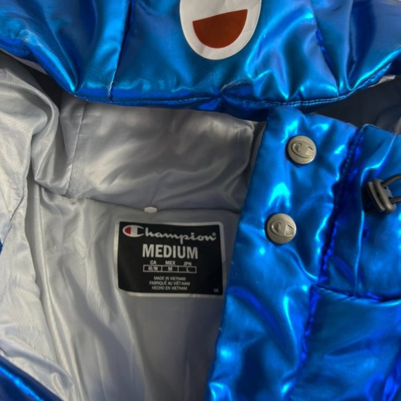 CHAMPION NASA Insignia  Jacket  Metallic Teal - Picture 8 of 11